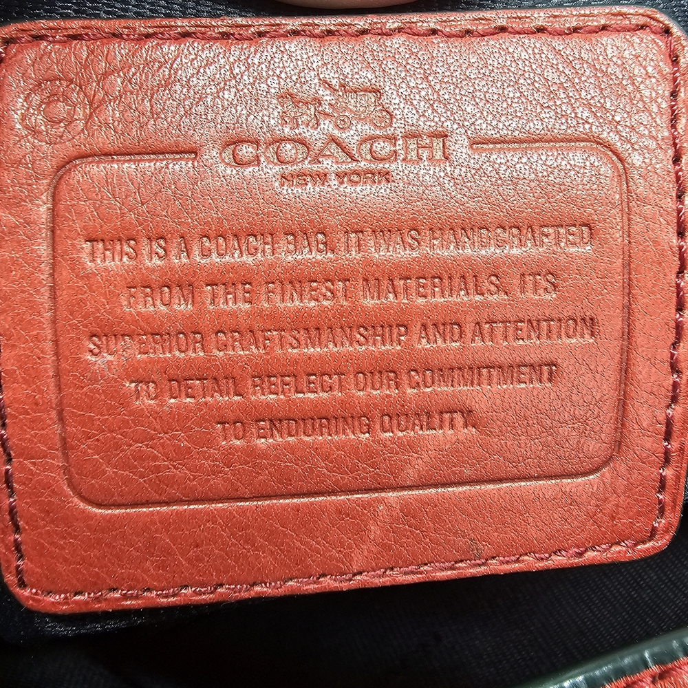 Coach Bleecker Sport Mini Duffle Bucket Red Purse With COA - Picture 13 of 15